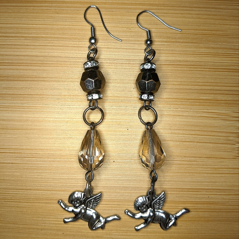 Handmade Upcycled Dangle Earrings